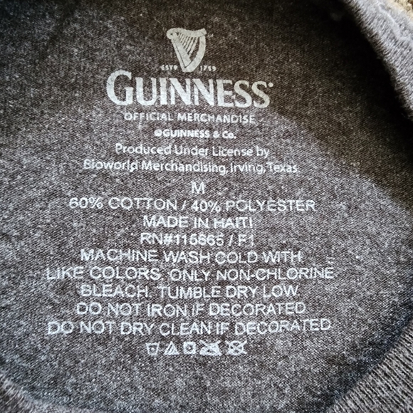 Brown Guinness Tee, Unisex M - Picture 5 of 8